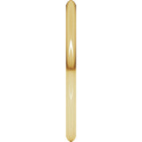 18K Yellow Gold 1.5 mm Comfort-Fit Half Round Band Size 4 
