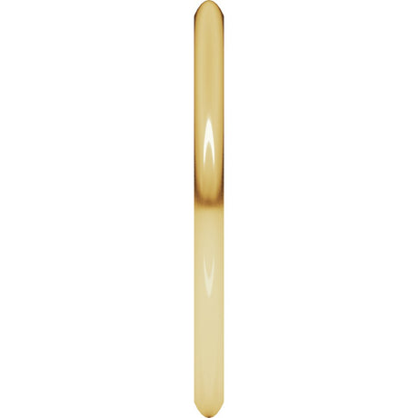 10K Yellow Gold 1.5 mm Comfort-Fit Half Round Band Size 4.5 