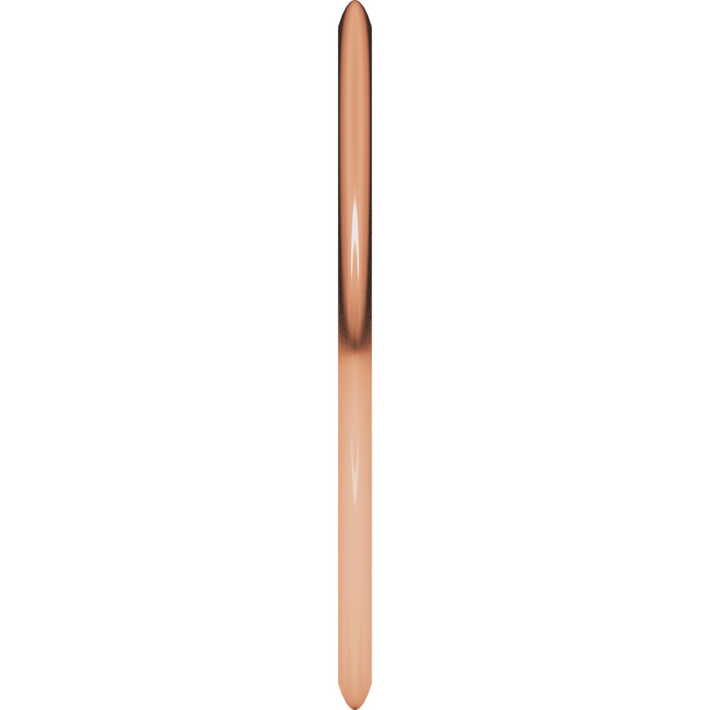 14K Rose Gold 1 mm Comfort-Fit Half Round Band Size 5 