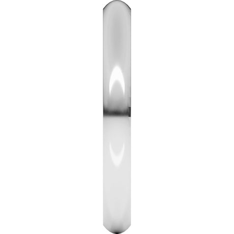 Sterling Silver 2.5 mm Comfort-Fit Half Round Band Size 7 