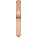 14K Rose Gold 2.5 mm Comfort-Fit Half Round Band Size 5 