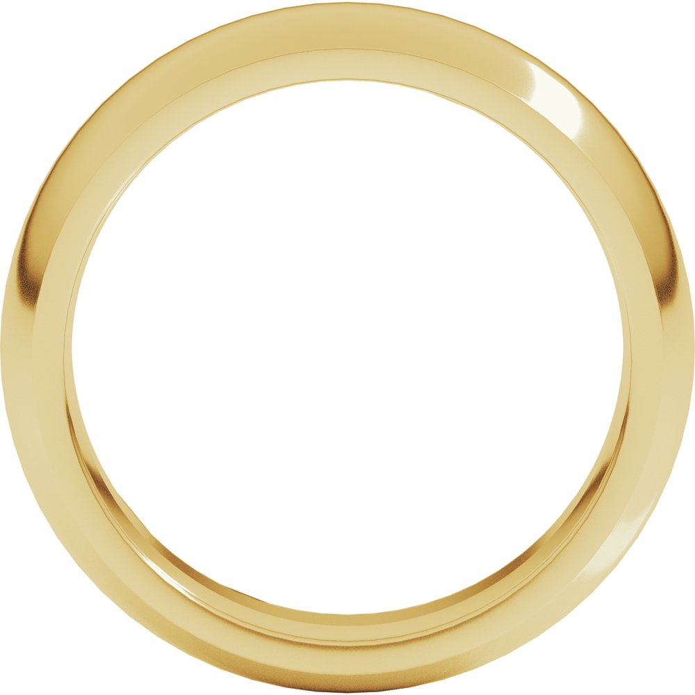 10K Yellow Gold 6.5 mm Comfort-Fit Half Round Band Size 6.5 