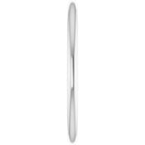 10K White Gold 1.5 mm Ultra-Lightweight Half Round Band Size 6
