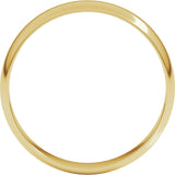 10K Yellow Gold 4 mm Ultra-Lightweight Half Round Band