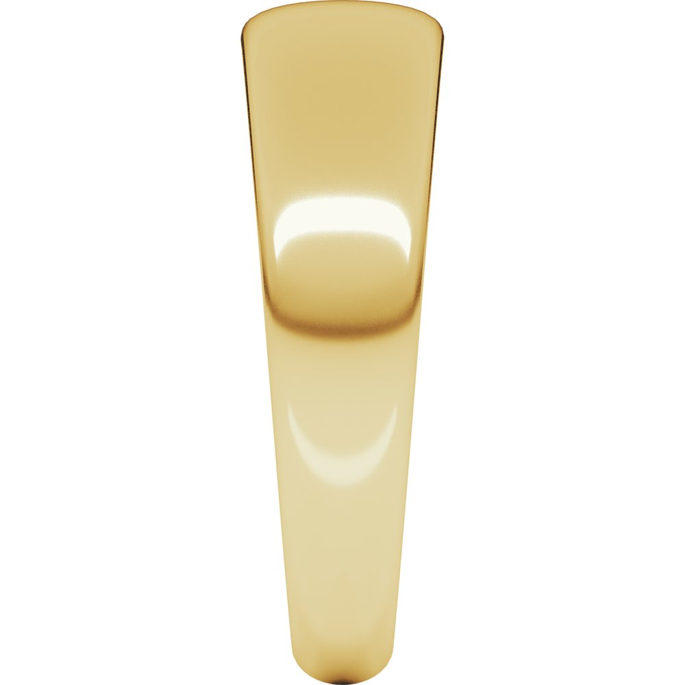 10K Yellow Gold 6 mm Tapered Half Round Band Size 8.5