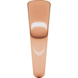 14K Rose Gold 6 mm Tapered Half Round Band Size 10