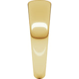14K Yellow 6 mm Tapered Half Round Band