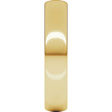 14K Yellow Gold 4.5 mm Lightweight Half Round Band Size 10