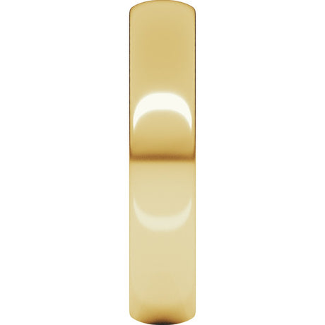 18K Yellow Gold 4 mm Lightweight Half Round Band Size 6
