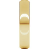 10K Yellow 4 mm Lightweight Half Round Band Size 10