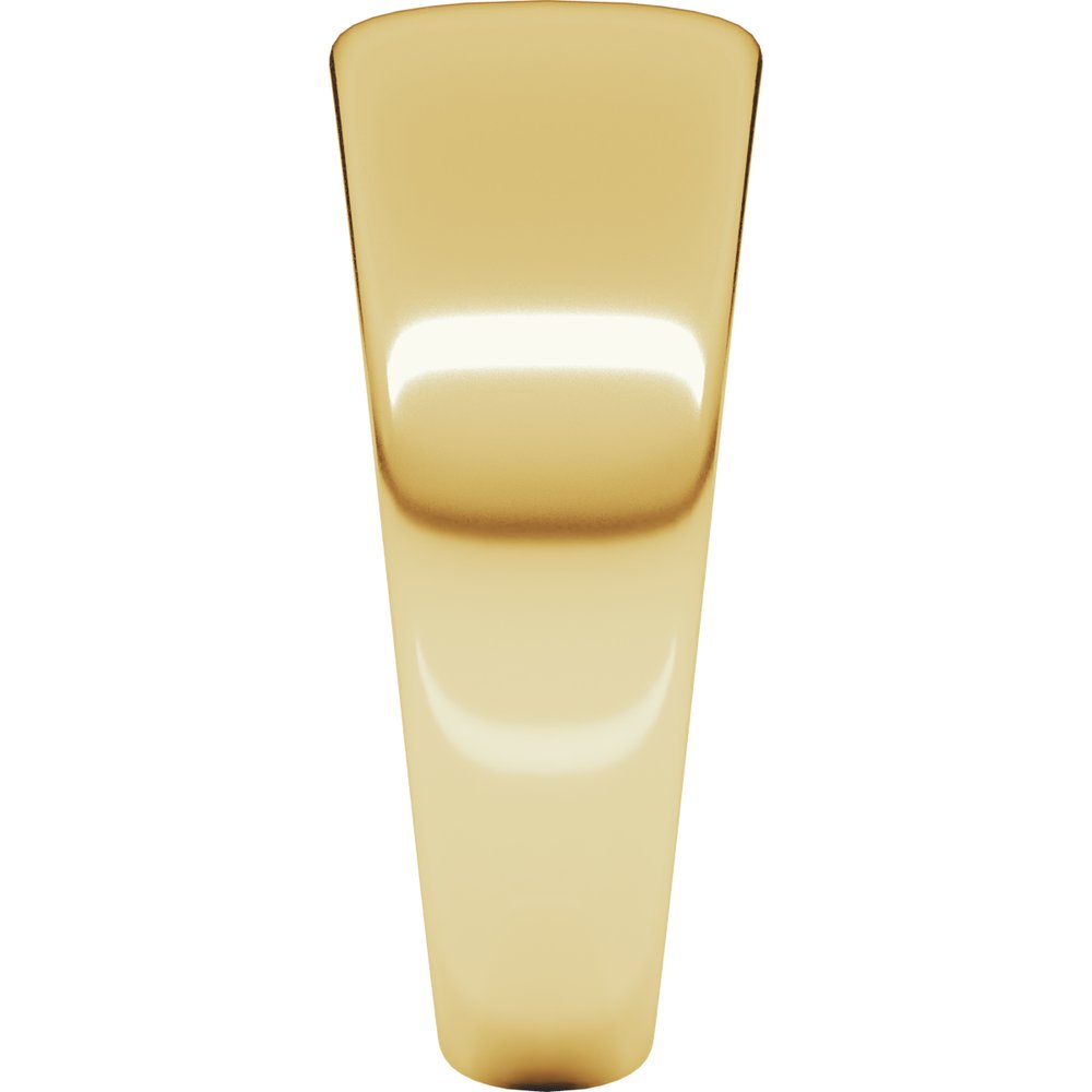 14K Yellow 8 mm Tapered Half Round Band