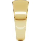 14K Yellow 8 mm Tapered Half Round Band