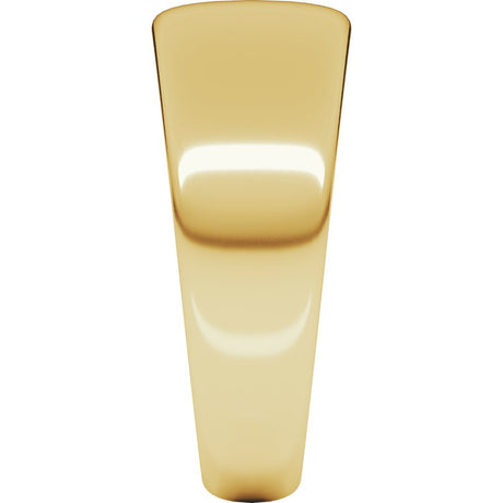 10K Yellow 8 mm Tapered Half Round Band Size 7