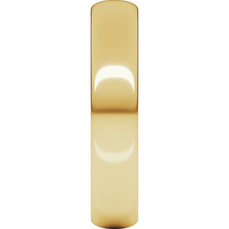 14K Yellow Gold 4 mm Ultra-Lightweight Half Round Band Size 5