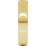 18K Yellow Gold 4 mm Ultra-Lightweight Half Round Band Size 6
