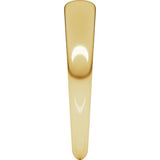 14K Yellow Gold 4 mm Tapered Half Round Band Size 8.5