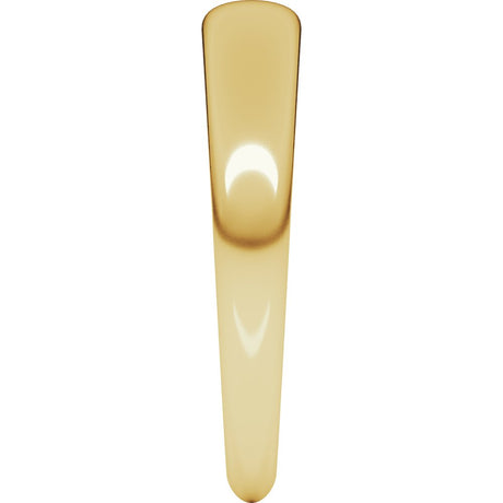 14K Yellow Gold 4 mm Tapered Half Round Band Size 4