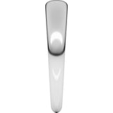 Platinum 4 mm Tapered Half Round Band Size 7