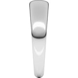 Platinum 5 mm Half Round Tapered Band
