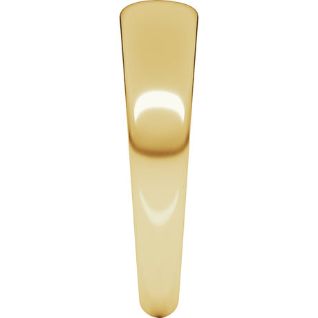 10K Yellow Gold 5 mm Tapered Half Round Band Size 12