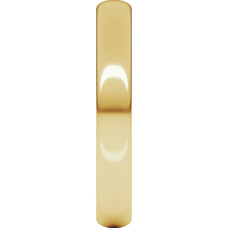 18K Yellow Gold 3 mm Ultra-Lightweight Half Round Band Size 9