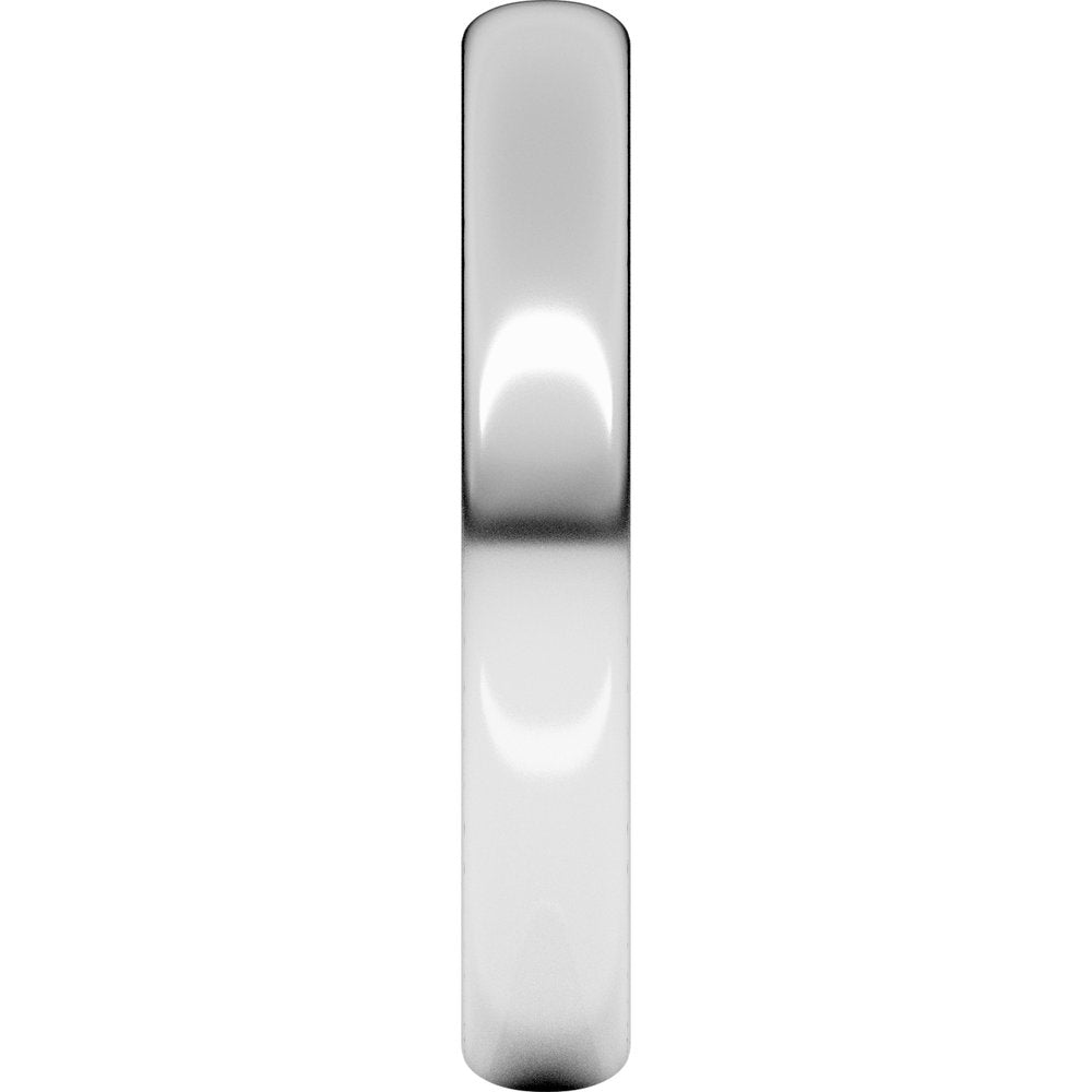 Platinum 3 mm Ultra-Lightweight Half Round Band Size 6