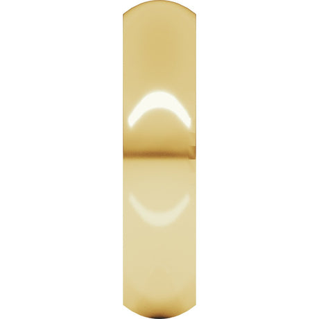 10K Yellow Gold 5 mm Comfort-Fit Half Round Band Size 6 