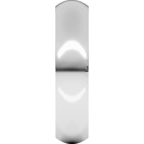 Sterling Silver 5 mm Comfort-Fit Half Round Band Size 10