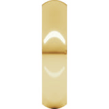 14K Yellow 5 mm Half Round Comfort Fit Band