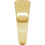 14K Yellow 7 mm Tapered Half Round Band