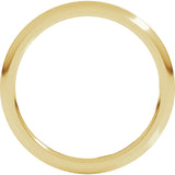 14K Yellow 1.5 mm Half Round Comfort Fit Band