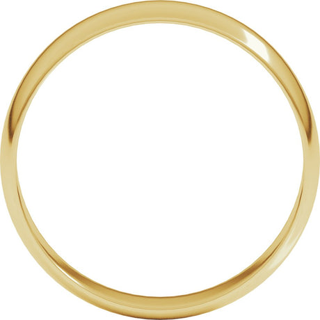 18K Yellow Gold 5 mm Ultra-Lightweight Half Round Band Size 9.5
