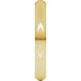 10K Yellow Gold 3 mm Comfort-Fit Half Round Band Size 5.5 