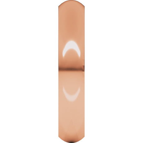 18K Rose 4 mm Comfort-Fit Half Round Band Size 7.5