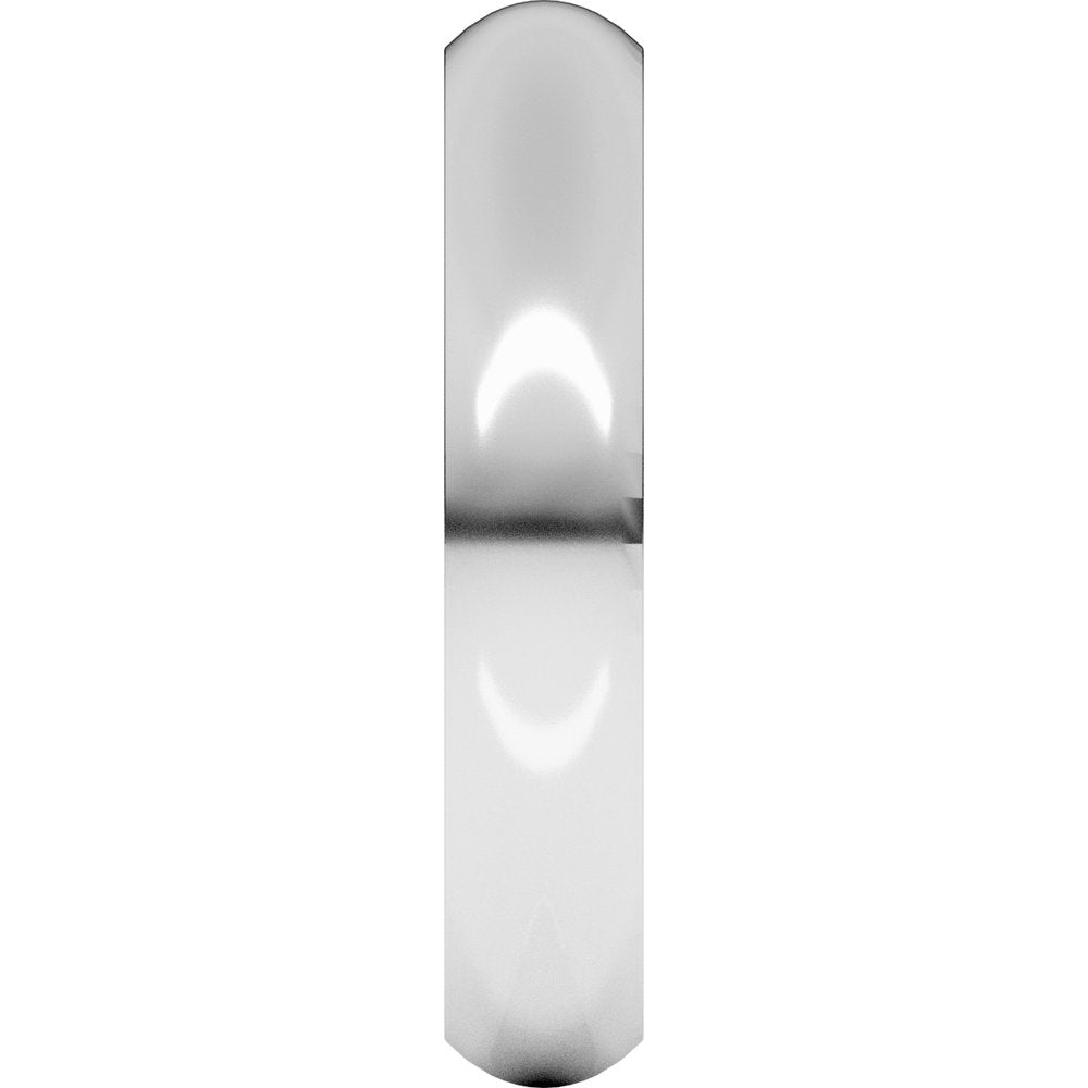 18K White Gold 4 mm Comfort-Fit Half Round Band Size 9 