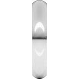 18K White Gold 4 mm Comfort-Fit Half Round Band Size 9 