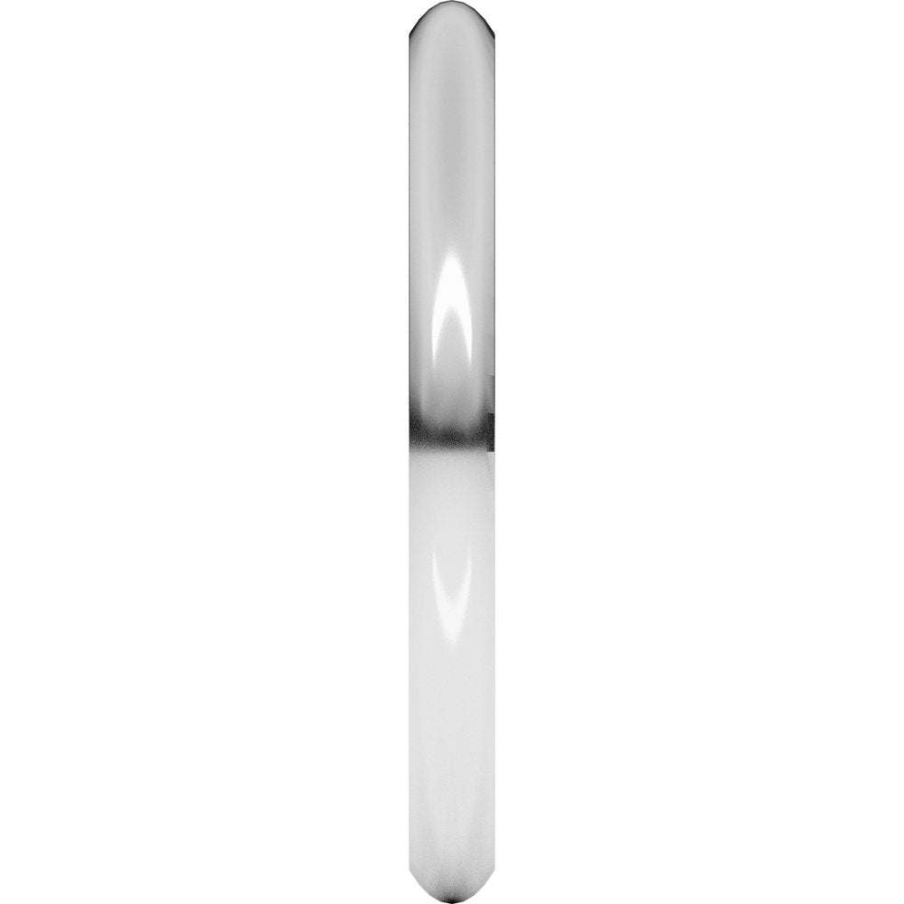 Sterling Silver 2 mm Comfort-Fit Half Round Band Size 2 