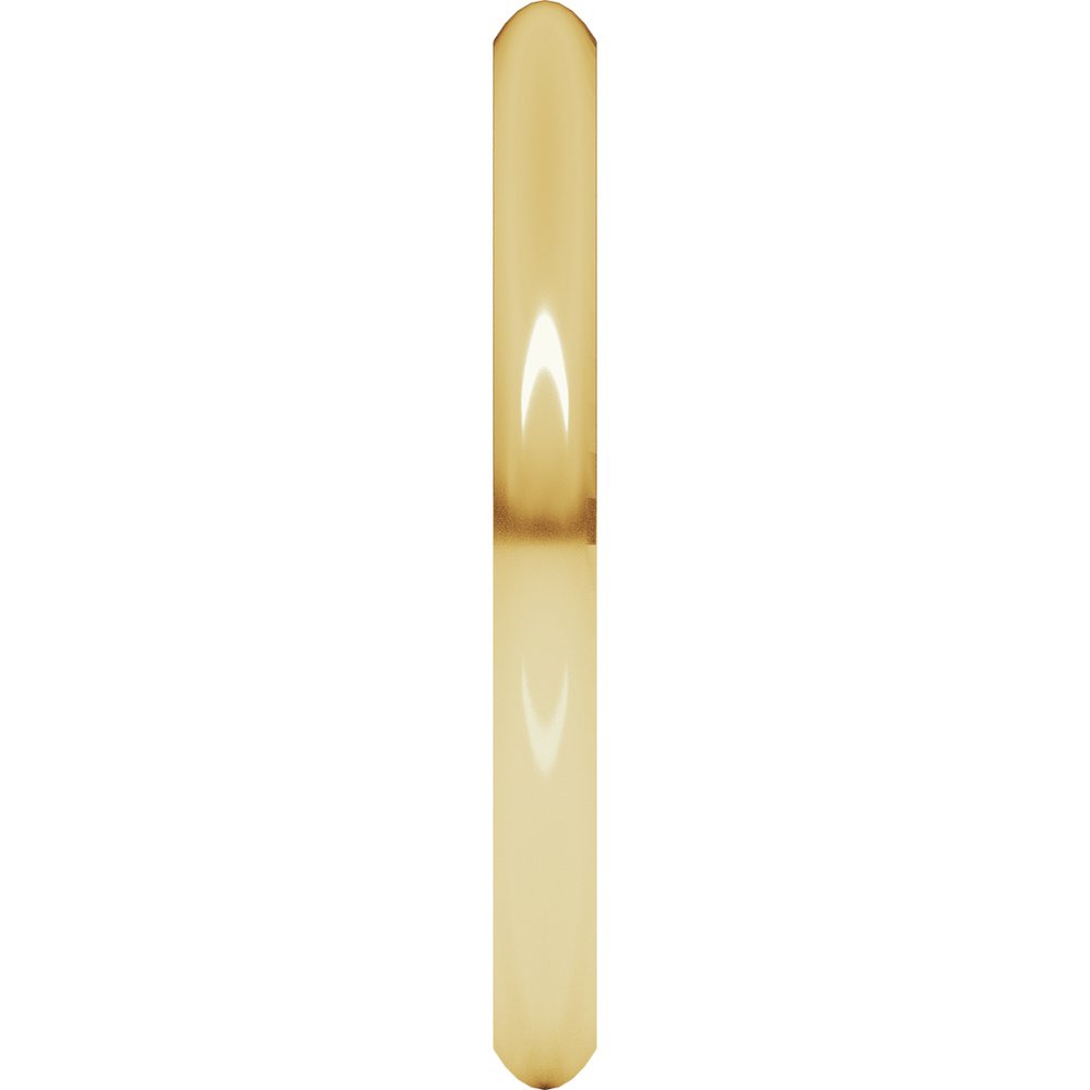 18K Yellow Gold 1.5 mm Comfort-Fit Half Round Band Size 3.5 
