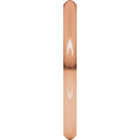 14K Rose Gold 2 mm Comfort-Fit Half Round Band Size 4 
