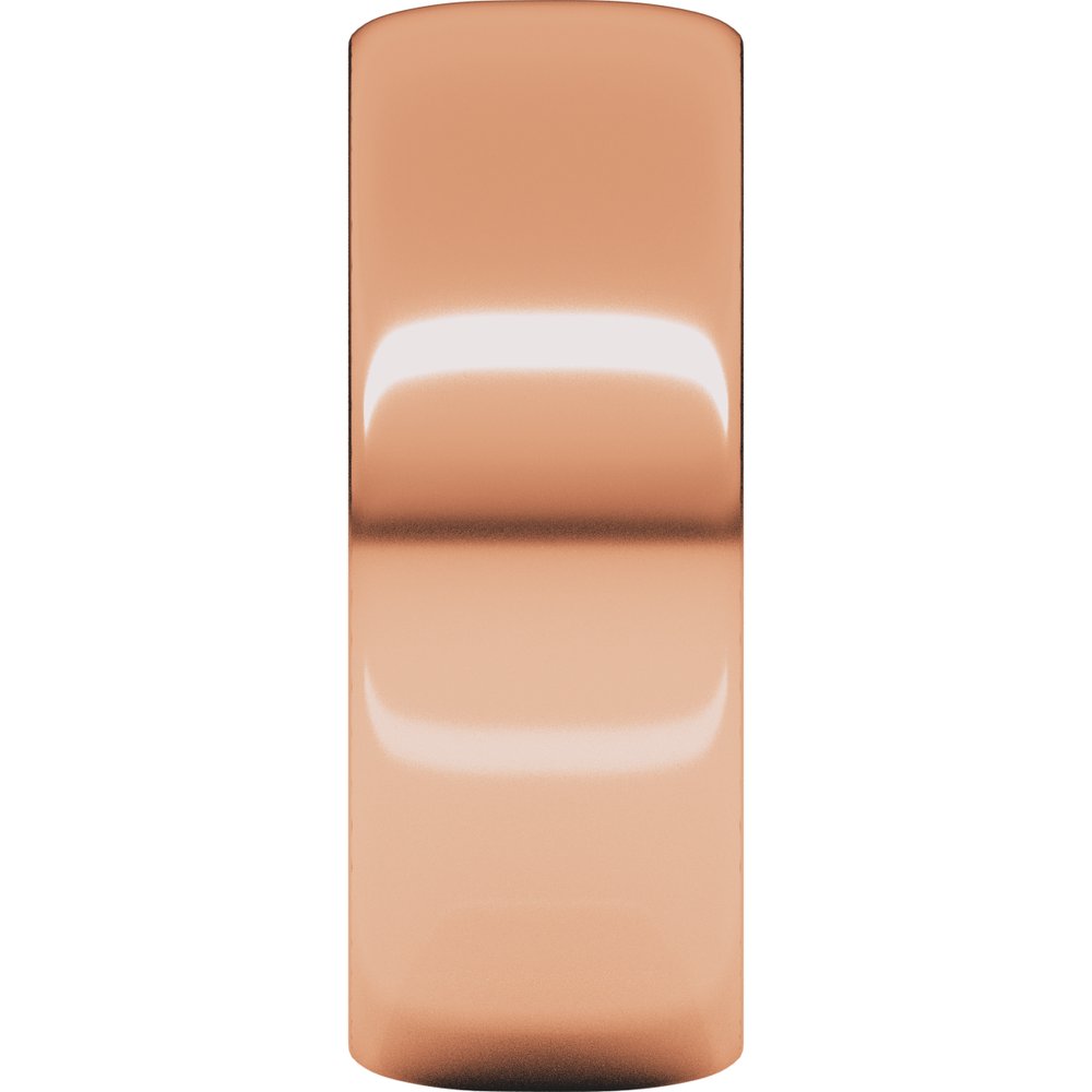 14K Rose 7 mm Half Round Ultra-Light Band Size 6.5