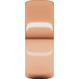14K Rose 7 mm Half Round Ultra-Light Band Size 6.5