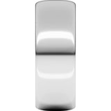 10K White 7 mm Ultra-Lightweight Half Round Band Size 10