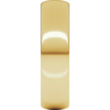 14K Yellow Gold 5 mm Ultra-Lightweight Half Round Band Size 6