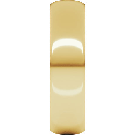 18K Yellow 5 mm Ultra-Lightweight Half Round Band