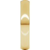 18K Yellow Gold 4 mm Heavyweight Comfort-Fit Half Round Band Size 8.5