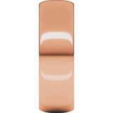 14K Rose 6 mm Ultra-Lightweight Half Round Band Size 9.5