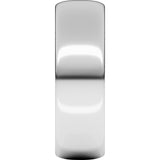 10K White 6 mm Ultra-Lightweight Half Round Band Size 9