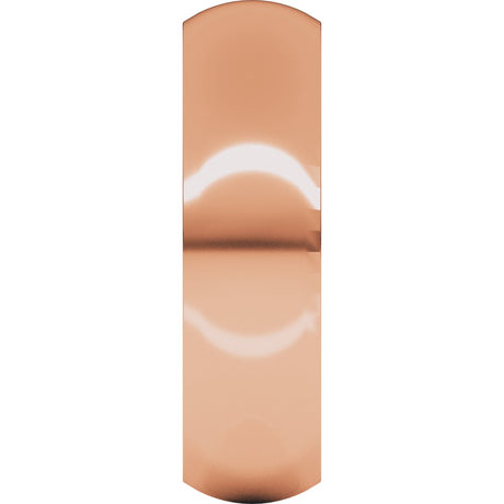 14K Rose Gold 6 mm Comfort-Fit Half Round Band Size 4 