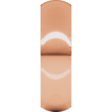 18K Rose Gold 6 mm Comfort-Fit Half Round Band