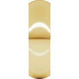 10K Yellow Gold 6.5 mm Comfort-Fit Half Round Band Size 6.5 